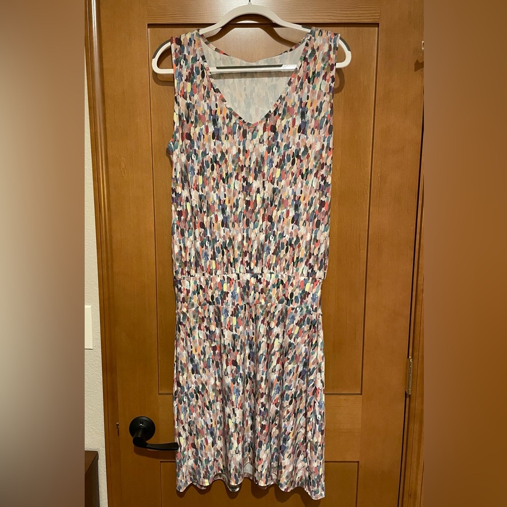 Multicolor Sleeveless Viereck Atwell Dress